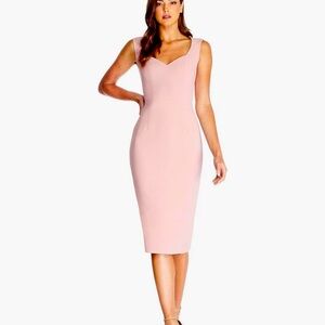 New Dress The Population Pink Mauve Elle Midi Bodycon Dress